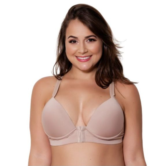 Sutiã nadador plus Size com bojo abertura frontal 48 50 52 54 56