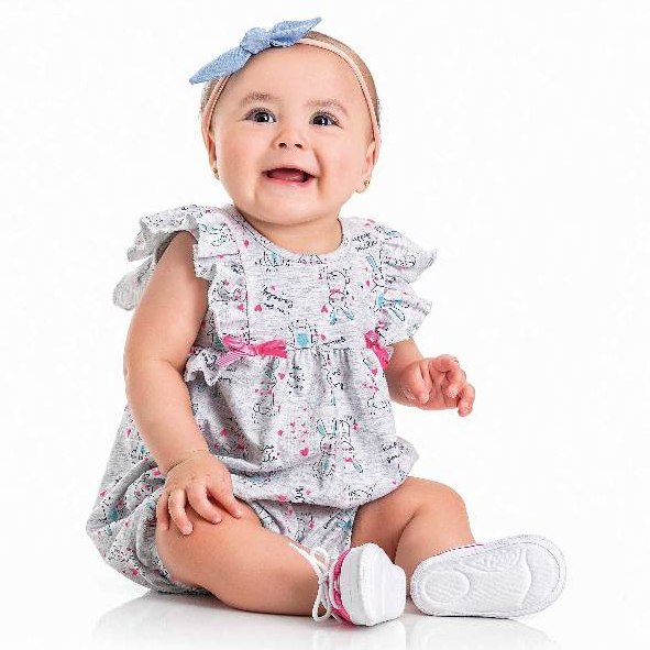 Macacão homper bebê Kiko Baby 100% algodão | Shopee Brasil