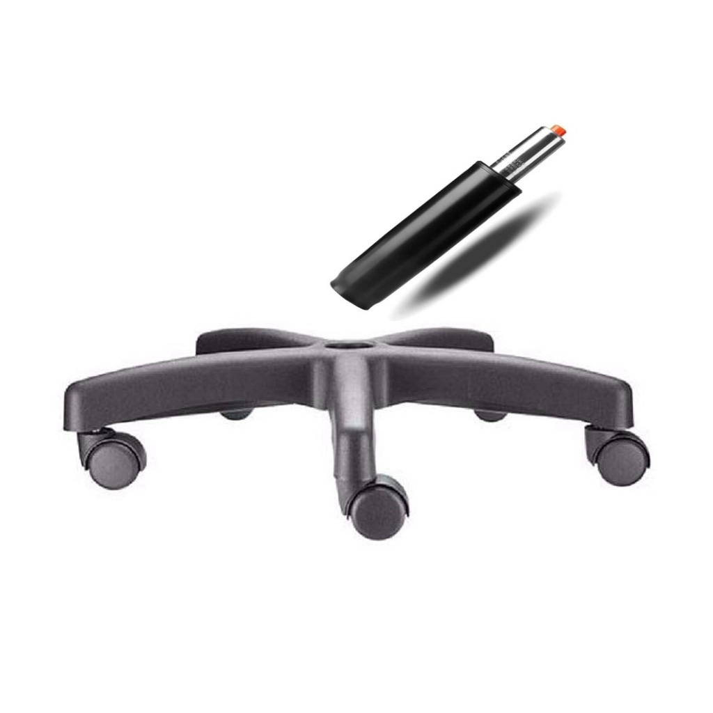 Estrela para cadeira Gamer e Escritorio 180 kg + Pistão regulador