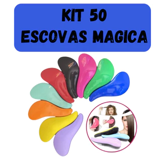 Kit 50 Escova Mágica De Desembaraçar Cabelo Atacado