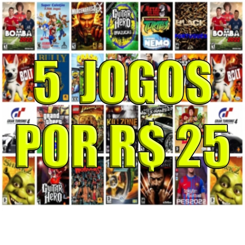 Jogos de Ps2 a sua escolha, Kit com 5 jogos - Videogames - Nossa