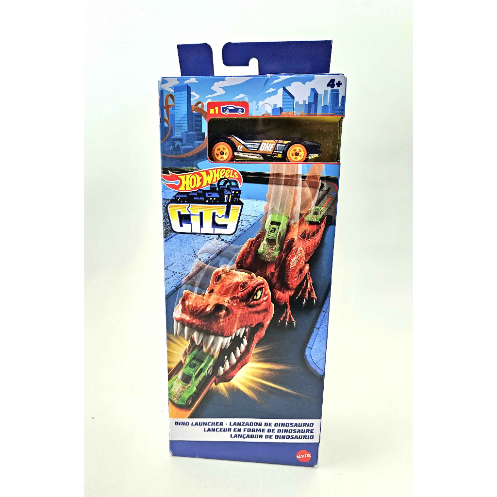 Lançador Hot Wheels City Dinossauro T-rex Mattel Gvf41