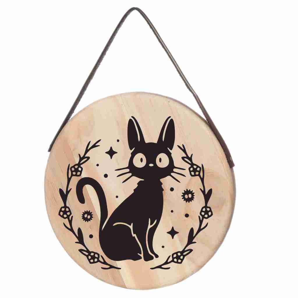 Placa porta decoração studio ghibli jiji