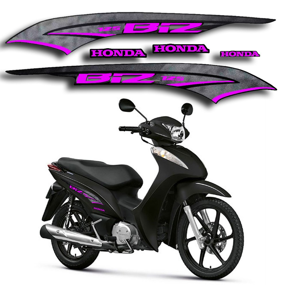 Kit Adesivo Personalizado Moto Honda Biz 100 Ca14090