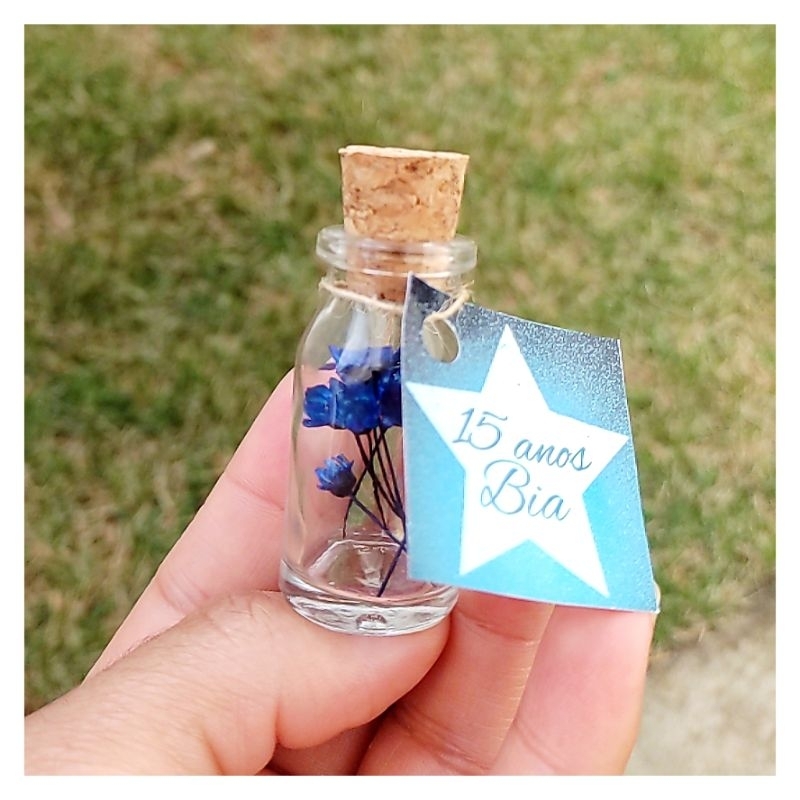 50 lembrancinhas 15 anos azul Royal personalizadas