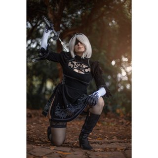 Our fancy gown and suit 2B and 9S cosplay : r/nier