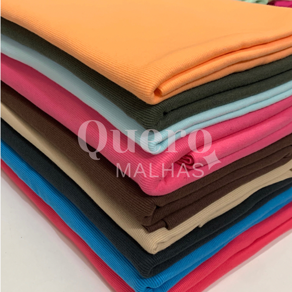 1 KG de Retalho em Ribana Canelada (para punho) 0,80 cm a 3 metros