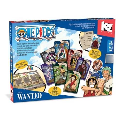 Jogo de Tabuleiro Wanted One Piece Piratas Série Jogos Brinquedos de Menino e Menina KZ Play Elka