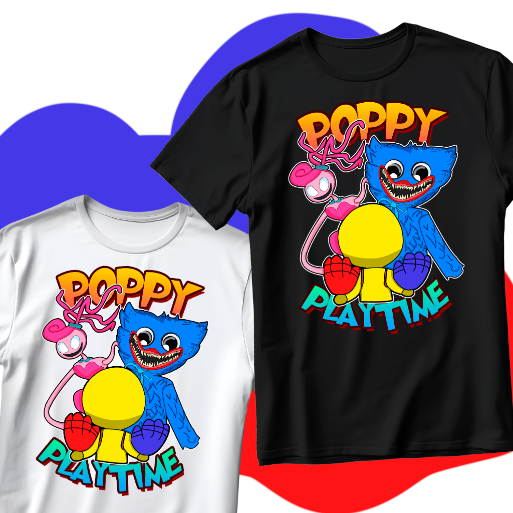 Camiseta Infantil Poppy Play Time Monstros Personagens