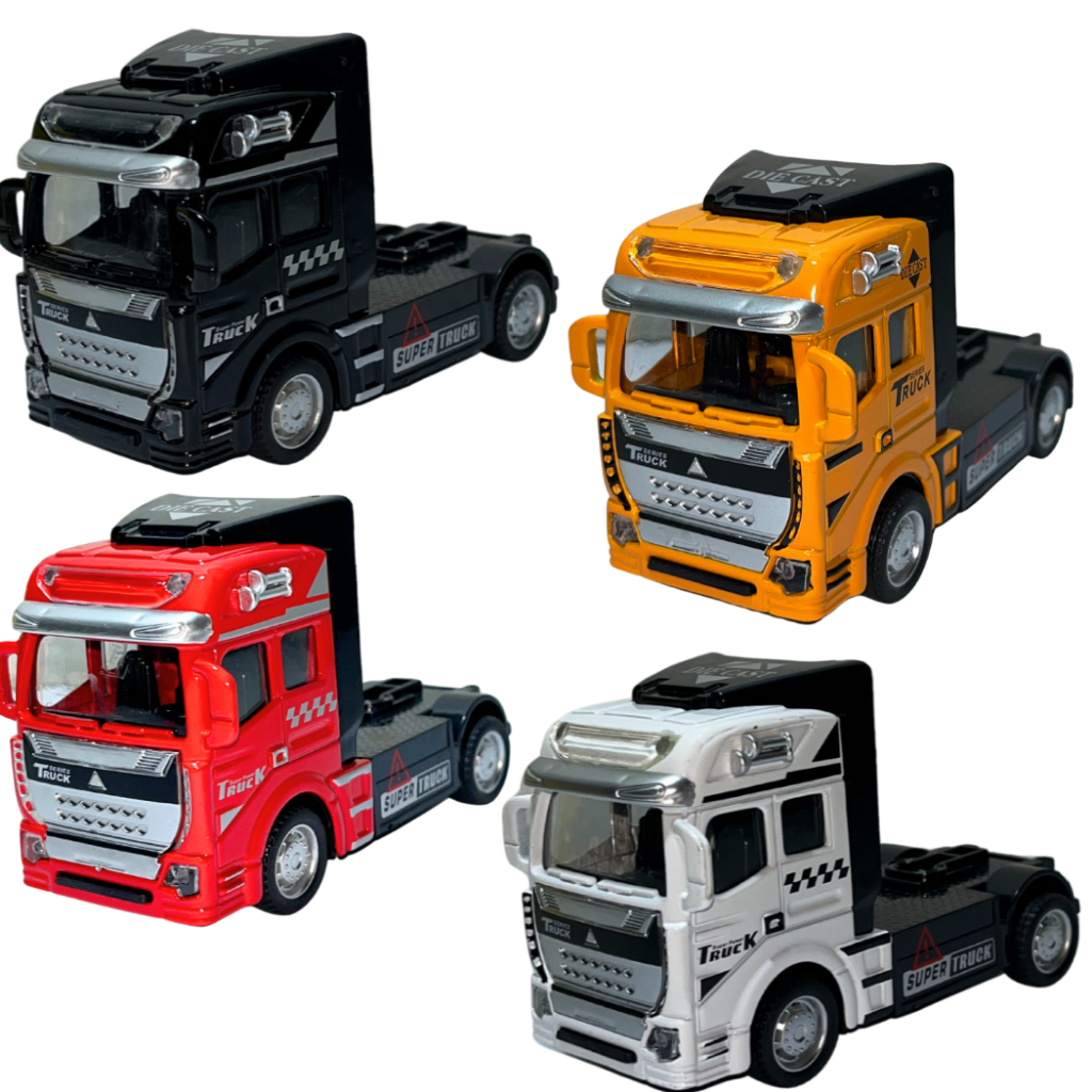 Caminhão Miniatura De Ferro Truck Fricção Carreta Carroceria
