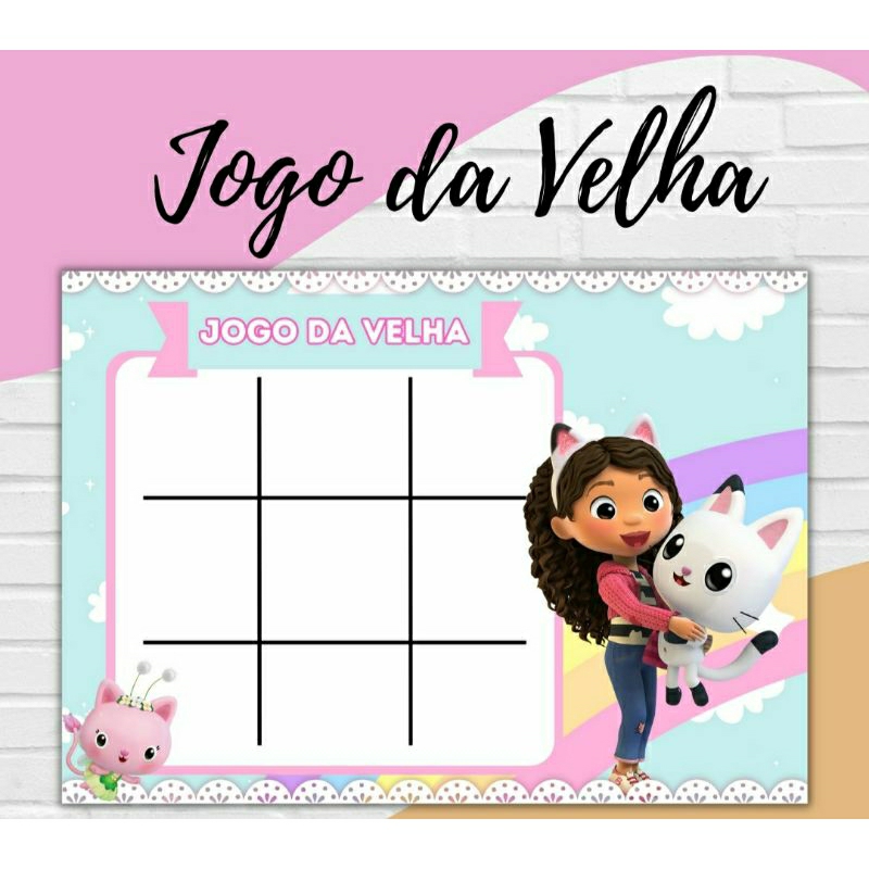 Jogo da velha personalizado lembrancinhas festa infantil vários temas