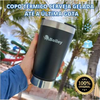 Copo Termico Cerveja Chopp Aço Inox Com Tampa Original 500 ml Cerveja Sempre Gelada.