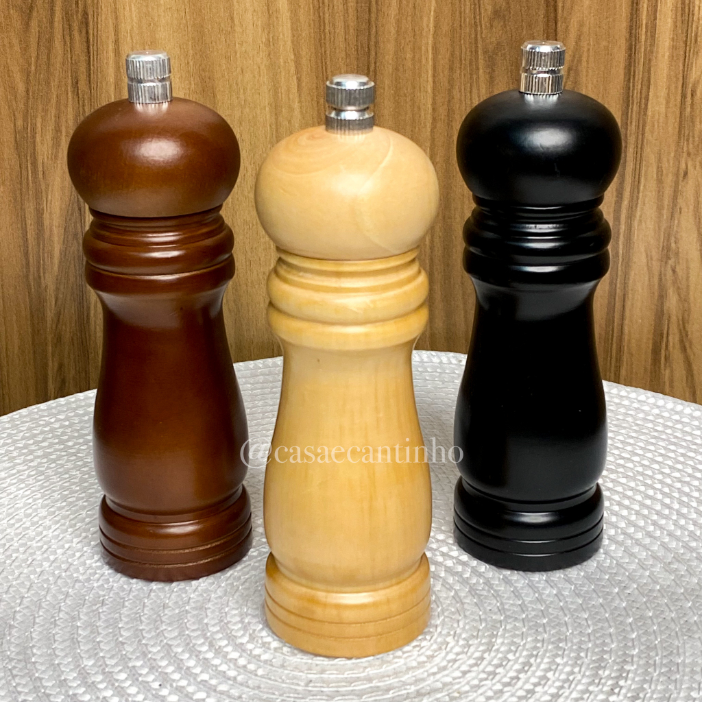 Moedor de Pimenta Sal Grosso e Grãos Multiuso para Cozinha