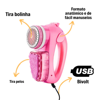 Papa Bolinha Bolinhas e Tira Pelos Pilha ou USB Bivolt