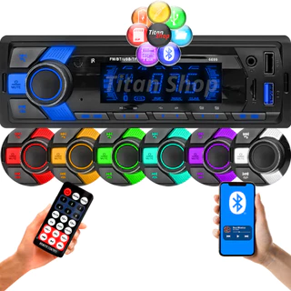 Som Automotivo First Option 6699 com Bluetooth 2 USB Aux e Leitor de Cartão de Memória