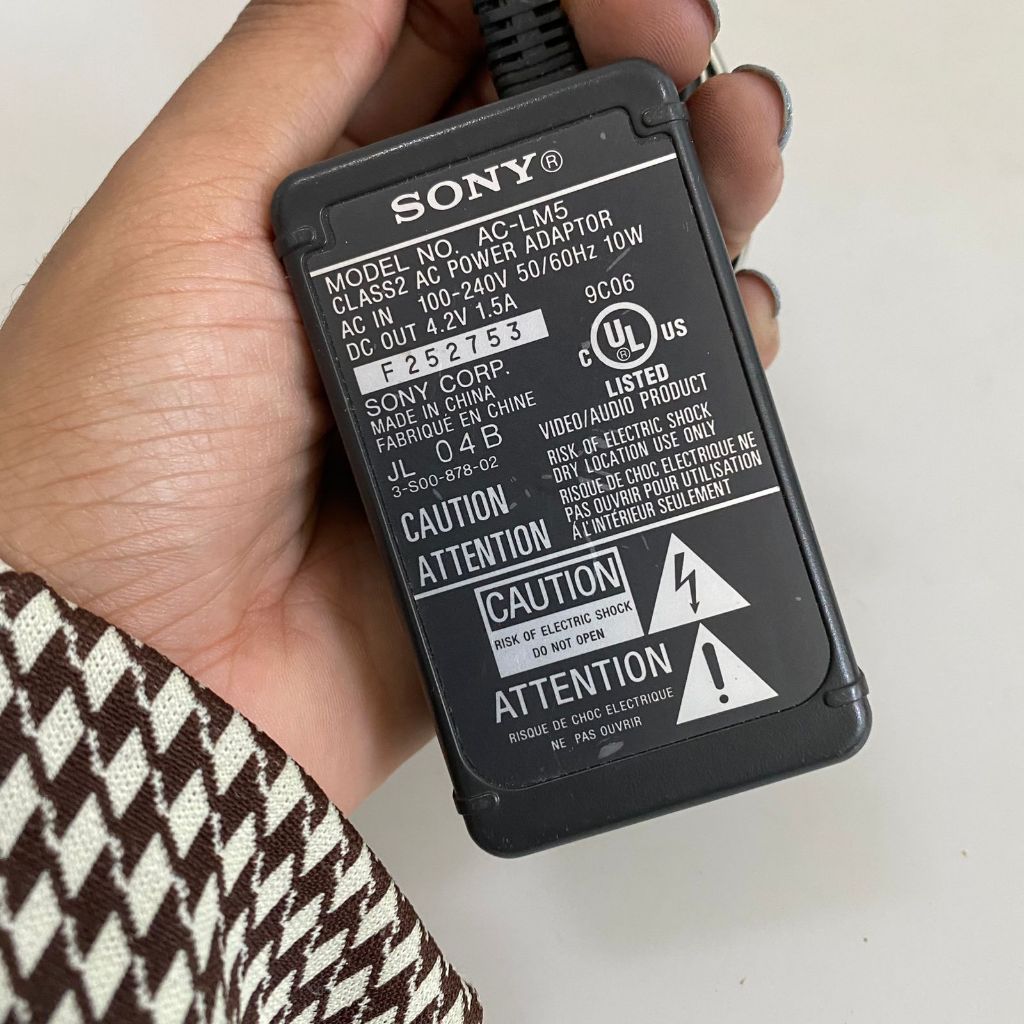 Chargeur SONY AC-LM5 – Adaptateur Secteur 4.2V – Pour Dock UC-TA – Appareils DSC-T