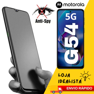 Película Cerâmica Fosca Privacidade Motorola G54 5G Matte AntiSpy 3D 9D Envio Imediato