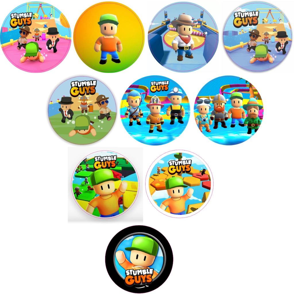 Adesivos kit 100 selos Stumble 4cm x 4cm COM RECORTE | Shopee Brasil