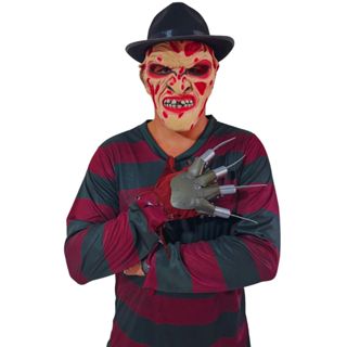 Fantasia Freddy Krueger Kit Completo Adulto Masculino Cosplay Halloween  Filme Hora Do Pesadelo Terror Festa - Fest Island - Fantasia - Magazine  Luiza