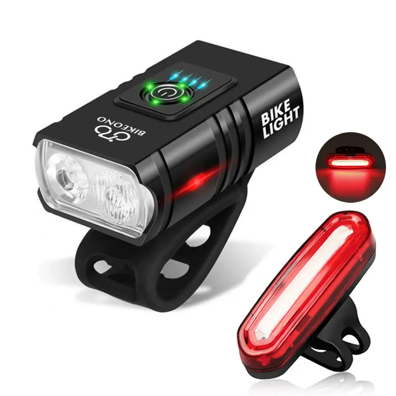 Kit Lanterna E Farol Bicicleta Bike Luz Ultra Led A Prova D Agua Super