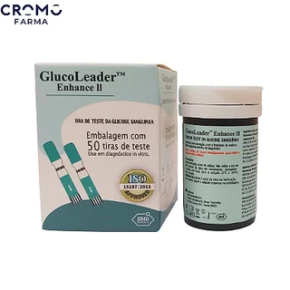Tiras de Diabetes Fitas Glicose Reagentes  Glucoleader C/ 50 unidades em Oferta na Shopee