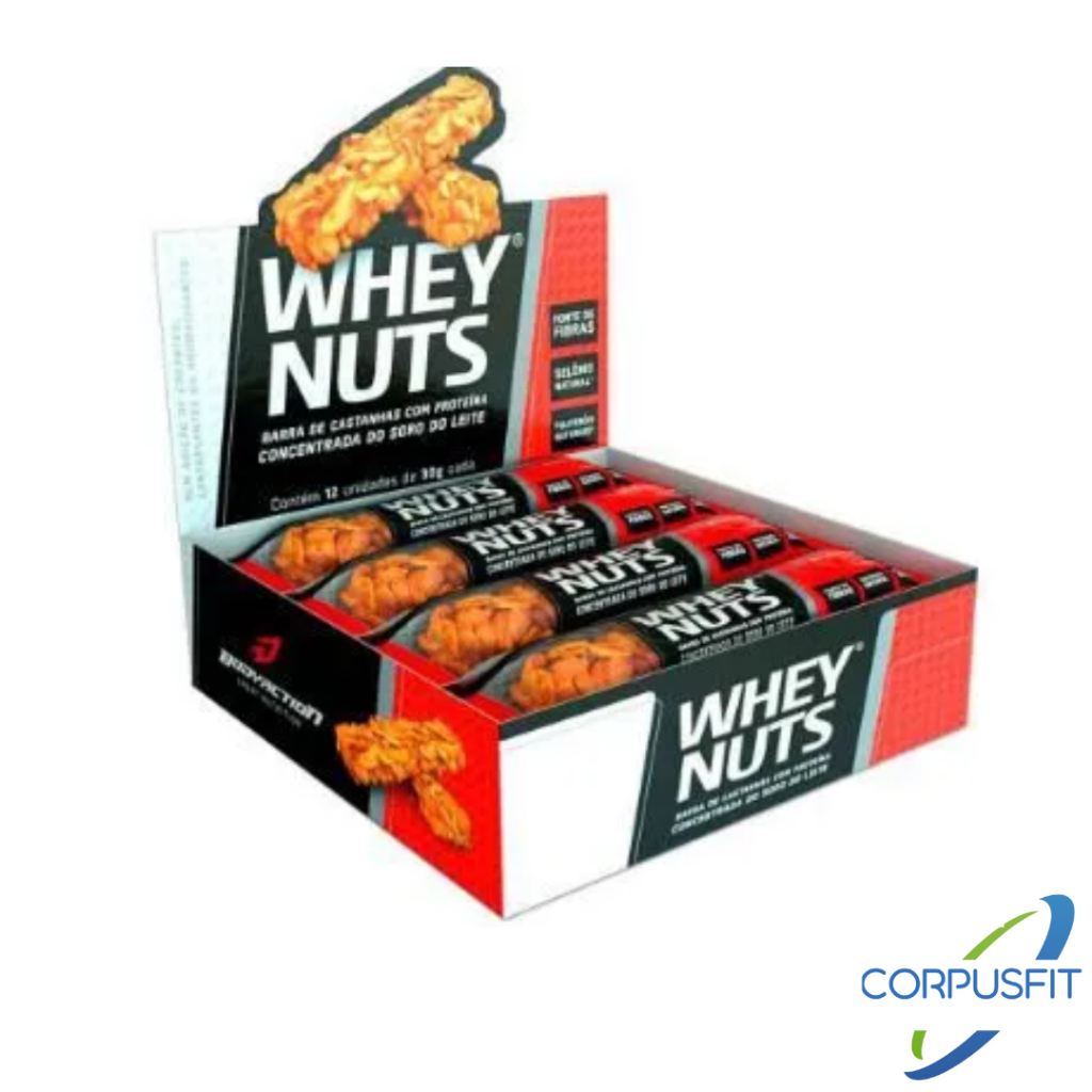 Whey Nuts Display 12 unidades - Bodyaction ( Barra de Proteína ...