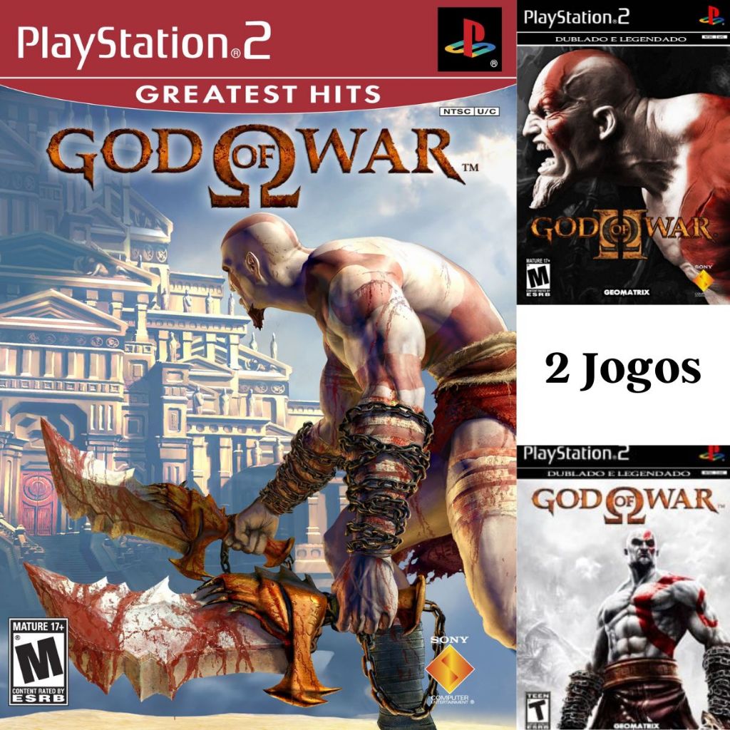 God Of War 1 E 2 Ps2 Legendado Português (2 Dvds) Patch Me