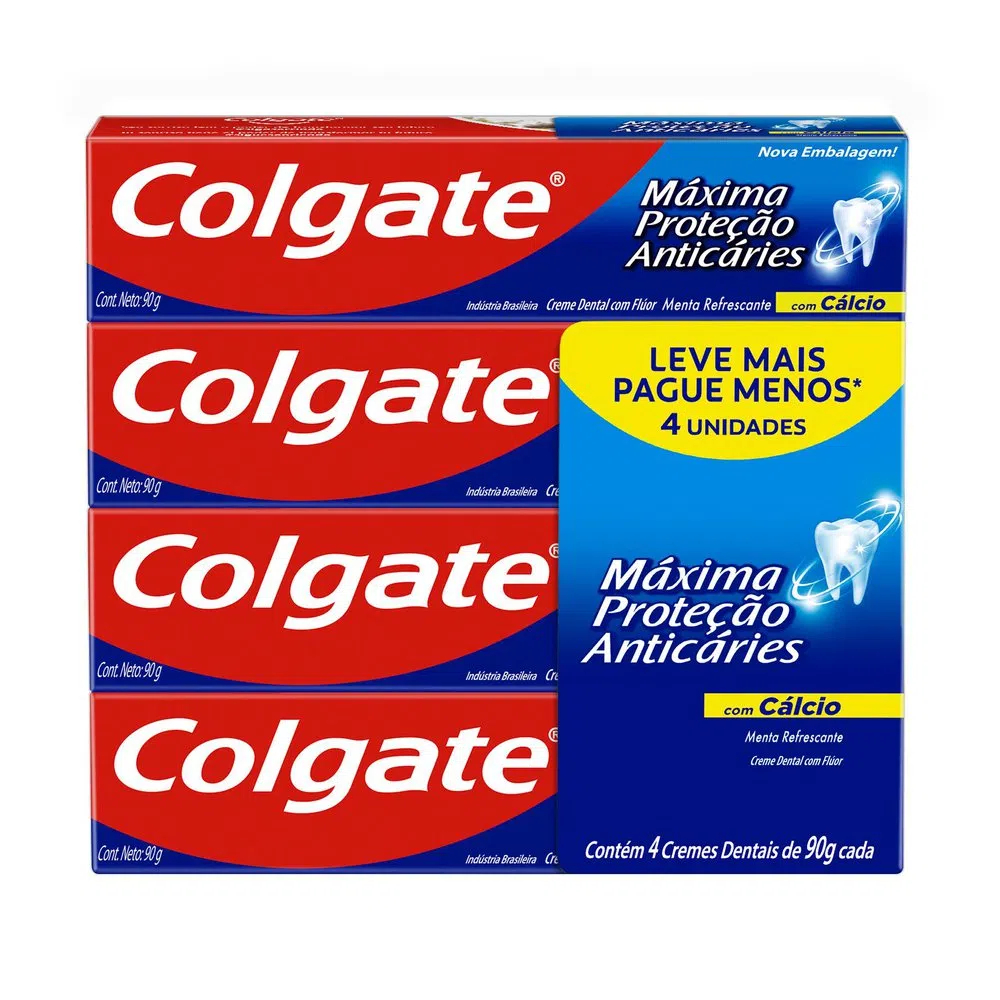 Kit com 3 Creme Dental Colgate | Shopee Brasil