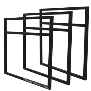 Suportes Estilo Industrial para Micro-ondas de 31L - Para prateleiras de 40cm - Par (SKU2402)