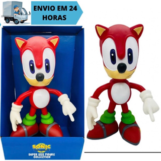 Boneco Action Figure Sonic Articulado Grande Super Size - 23cm - Sonic World