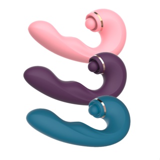 Sugador Com Pulsação Vibrador Clitóris Ponto G Recarregável Multifuncional 3 Em 1 Sex Shop