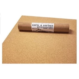 Folha de Cortiça Natural 60x45cm 2 Unidades Espessura de 1mm