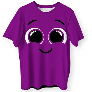 Camiseta Estampada Bolofofos Personagens Infantil