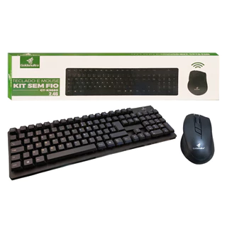 Combo de Teclado e Mouse Sem Fio - Conforto e Liberdade para um Setup Organizado e Moderno