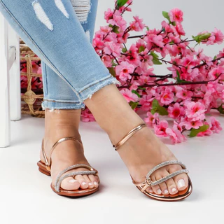 Rasteirinha Feminina Com Strass Sandalia Femenina Casual Com Brilho Chinelo Confort Lançamento