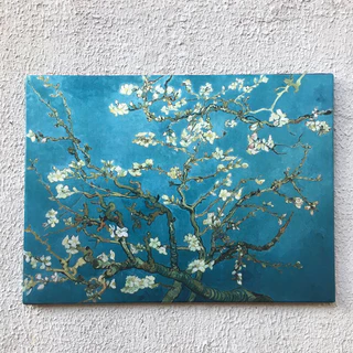 Quadro Van Gogh Amendoeira em flor Obras de Artes Tela Acetinada