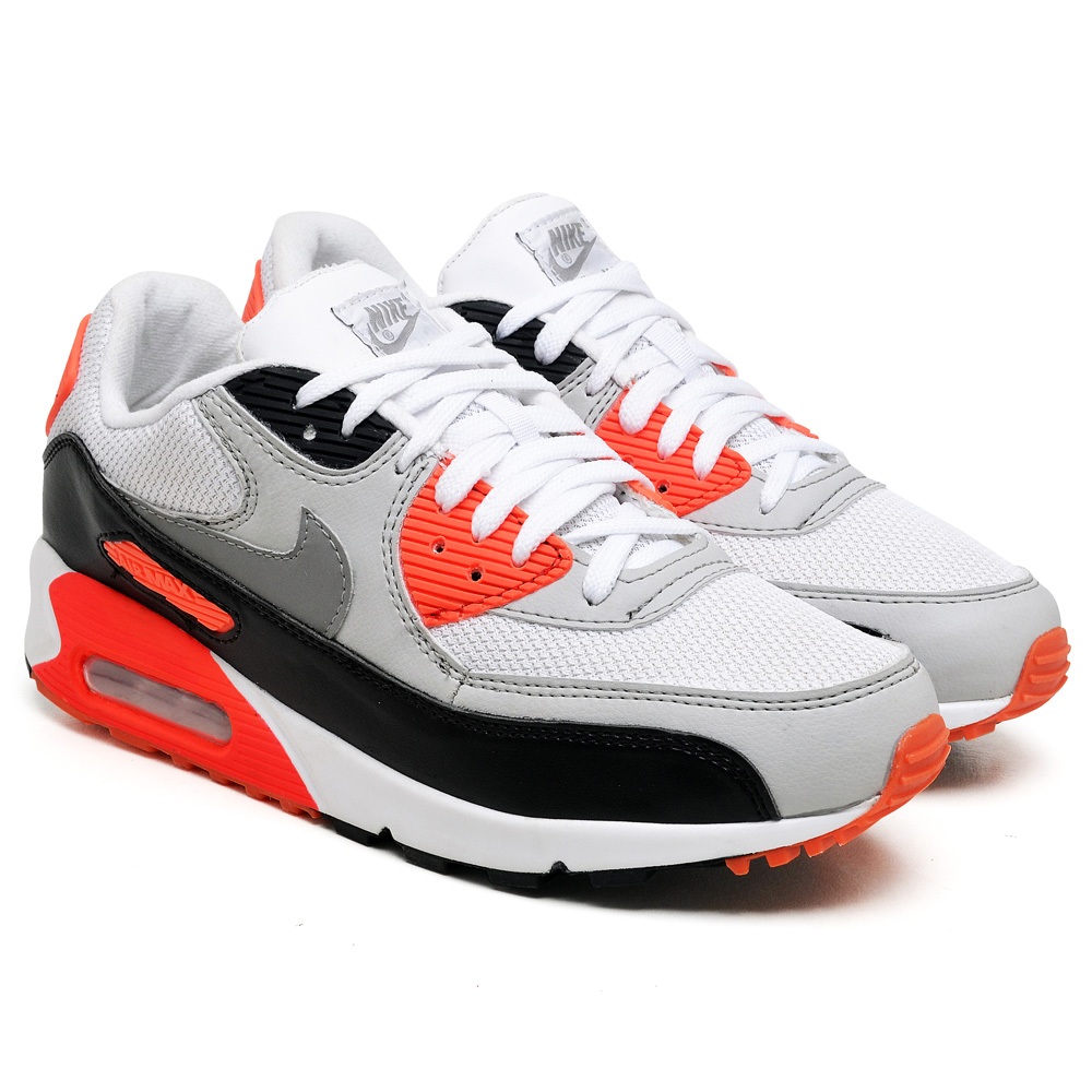 Tênis masculino NK Air Max 90 - Cinza Laranja