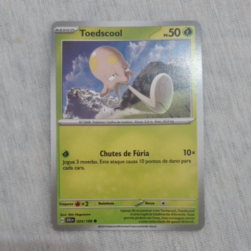 Carta Card Pokémon Toedscool | Shopee Brasil