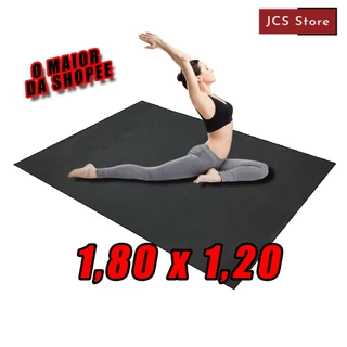 Tapete de Yoga (1,80 mt X 1,20 mt) 5mm Preto