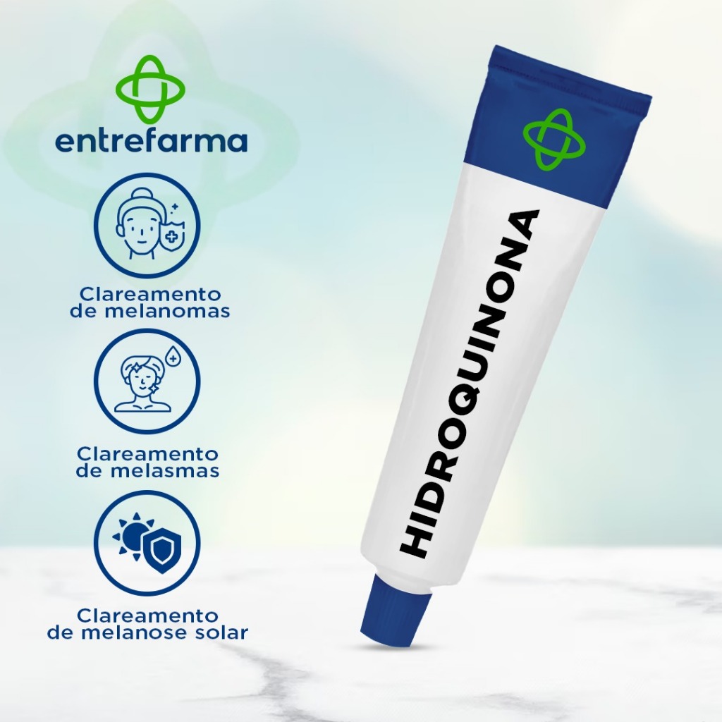 Pomada Clareadora Hidroquinona Para Tratamento De Melasmas 15g | Shopee ...