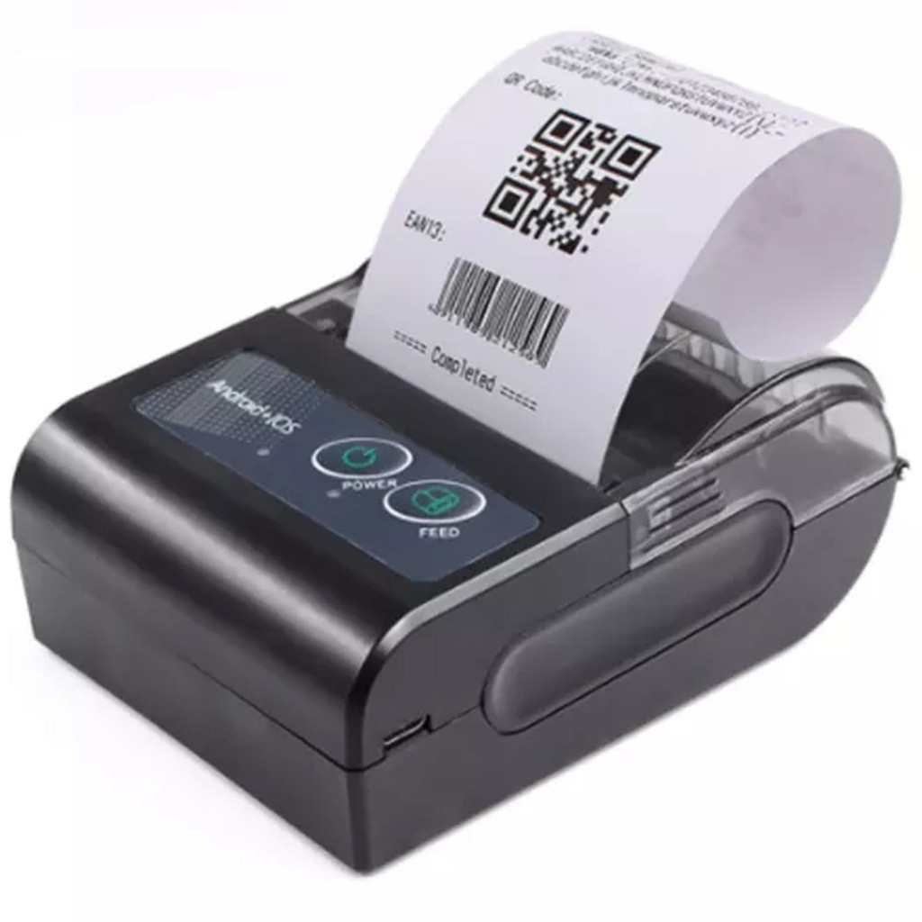 Mini Impressora Via Bluetooth Portátil Térmica 58mm Compatível Com Androide