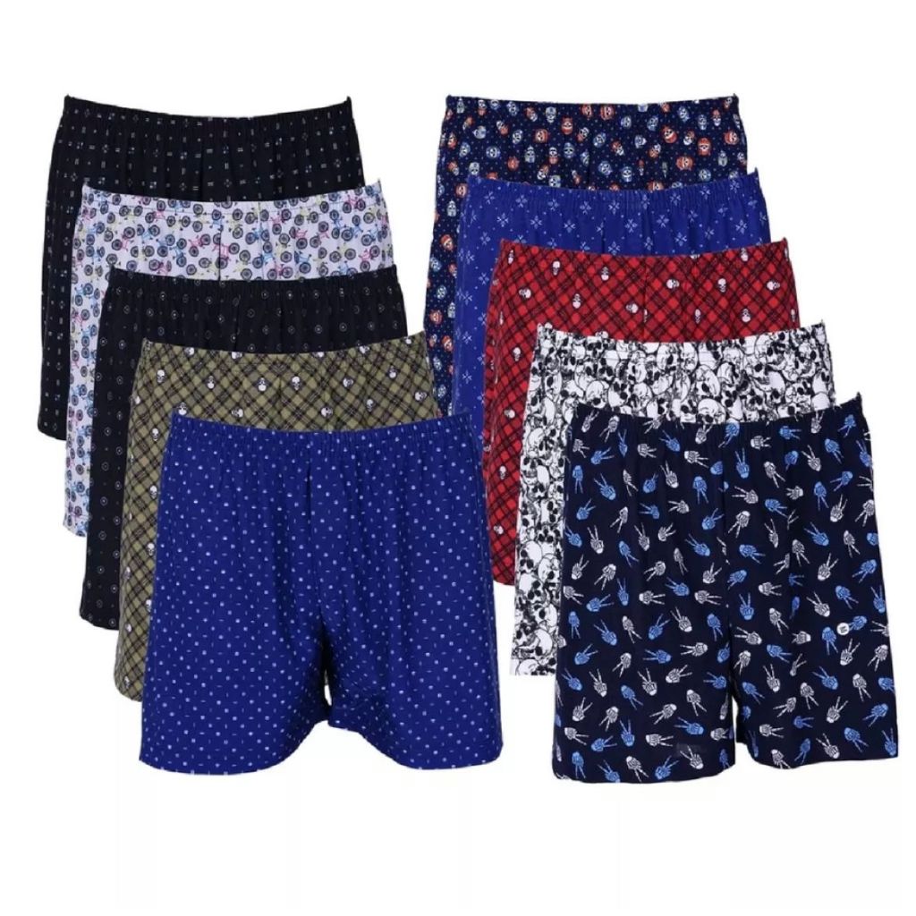 Kit 4 Pijama Masculino Samba Canção Cueca Short Malha Fria Barato Promoção Liquidação