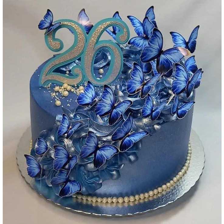 Topos de bolo de borboleta rosa, 11 peças de topos de cupcake de borboleta,  metal de feliz aniversário, topos de bolo de feliz aniversário para meninas  e mulheres, decorações de festa de
