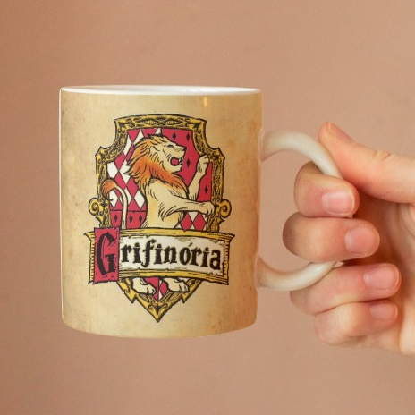 Caneca Personalizada Harry Potter Porcelana C/ Nome 325 ml