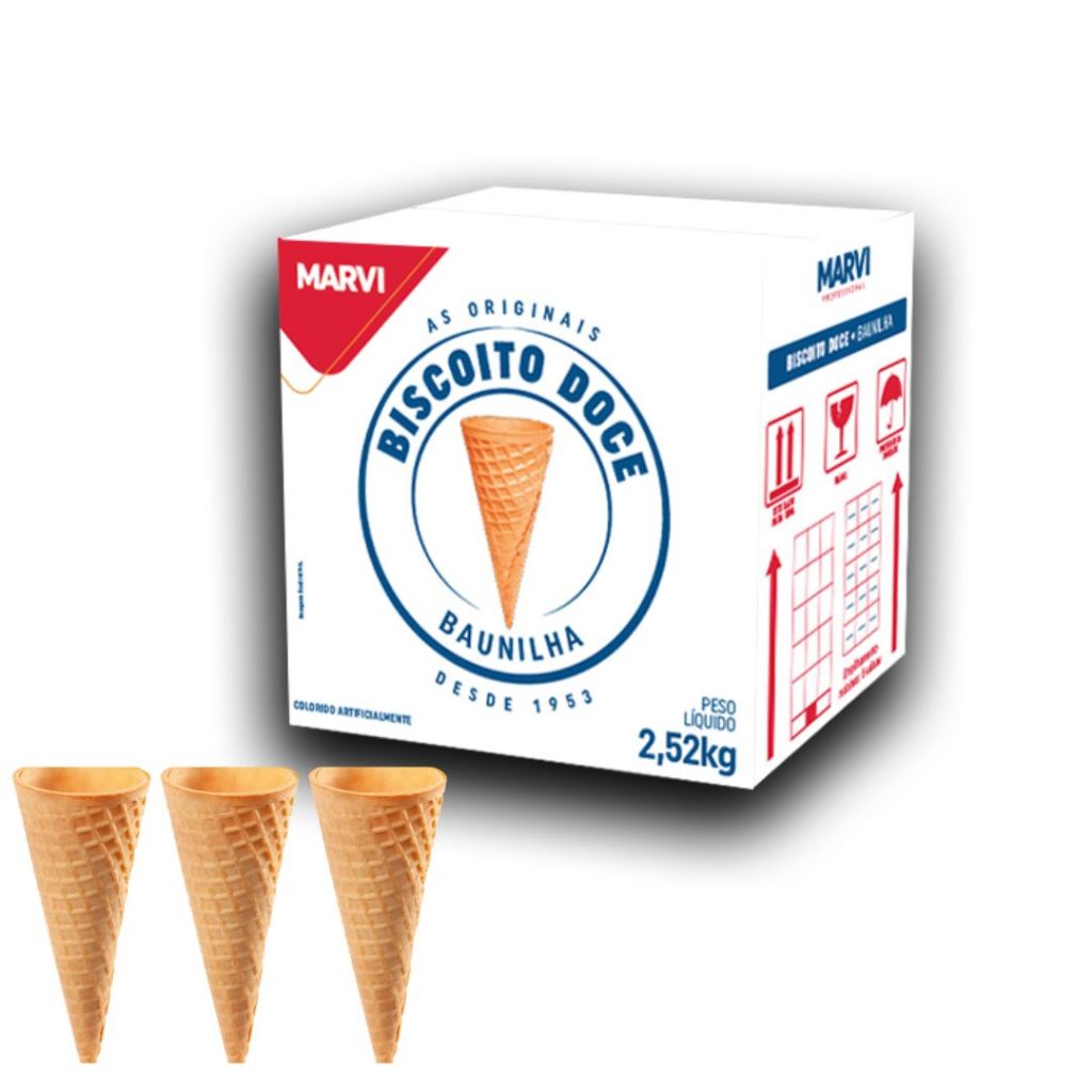 CASQUINHA BISCOITO DOCE BAUNILHA 2,52KG - SORVETE EXPRESSO