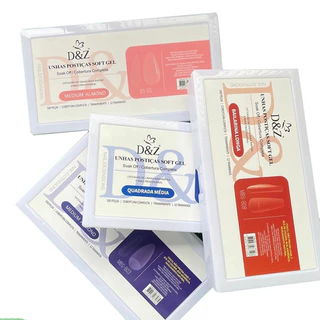 500un Unhas Postiça Soft Gel D&Z