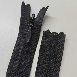 Zíper Invisível 60cm PReto Tecido - 10 Unidades