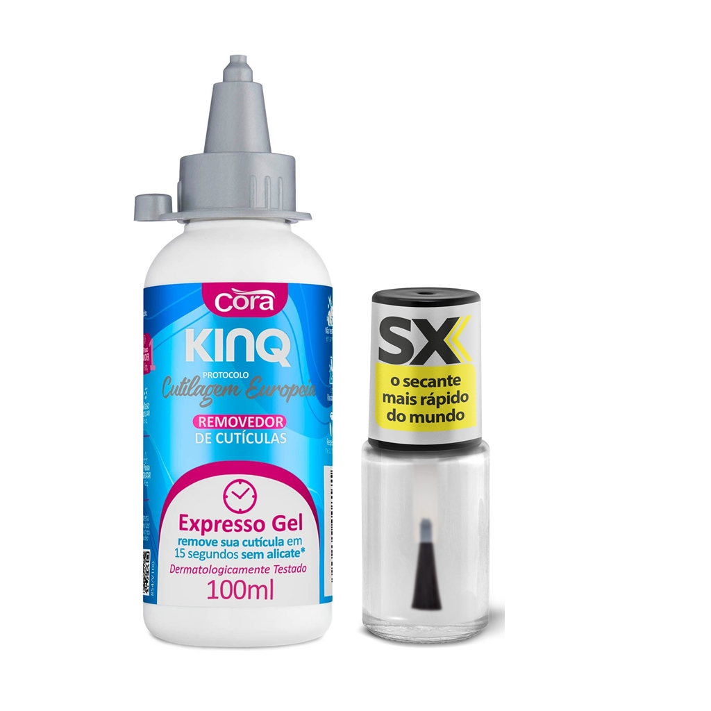 Kinq Removedor De Cutículas + SX Secante 9ml - Cora | Shopee Brasil