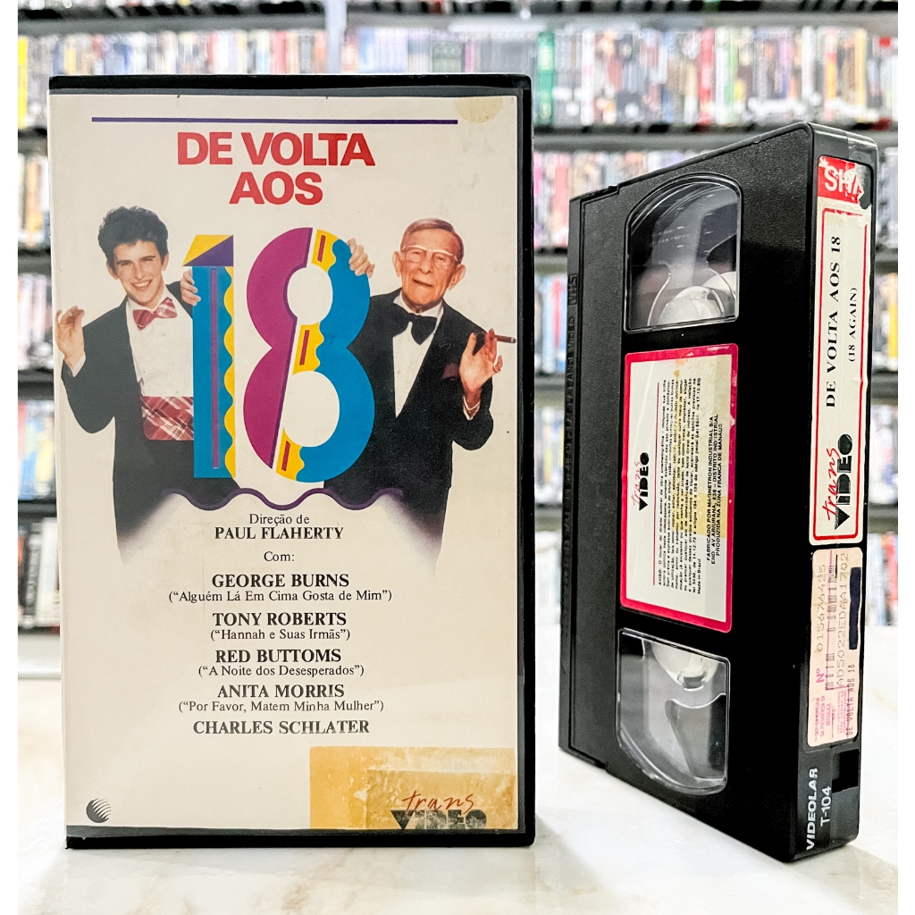 VHS De Volta Aos 18 - LEGENDADO - George Burns - Original - Fita de Vídeo  Filme - Trans Vídeo - Comédia | Shopee Brasil