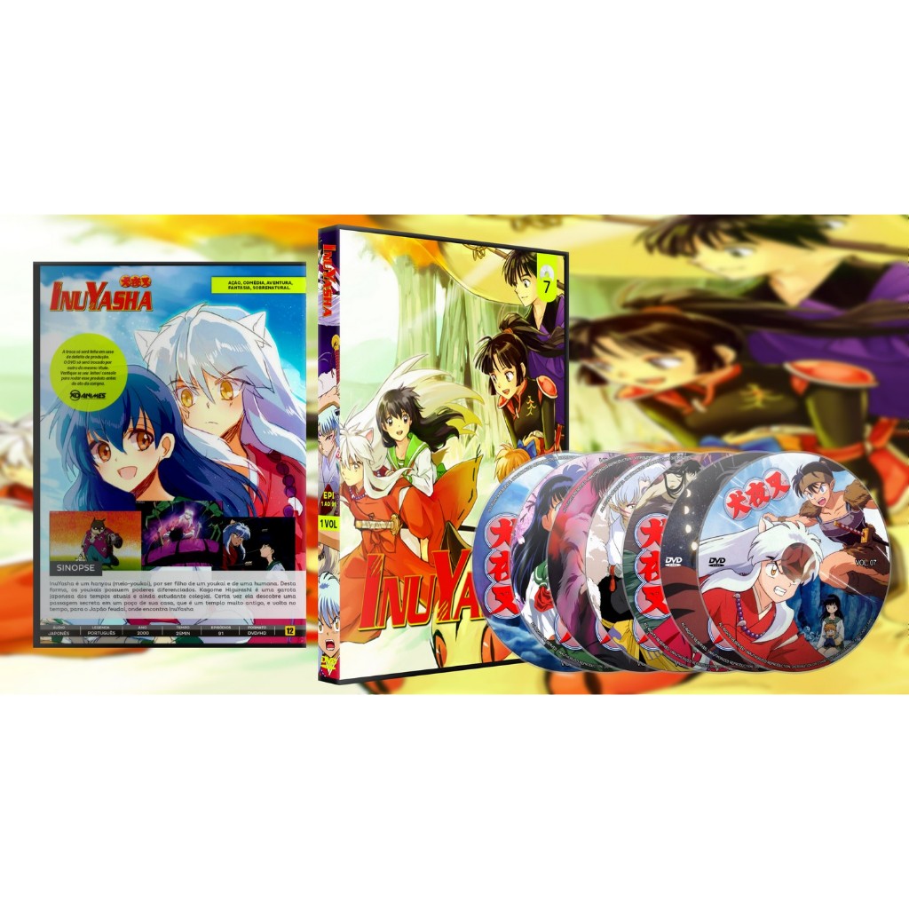 Dvds inuyasha coleção completa + filmes + Kanketsu Hen